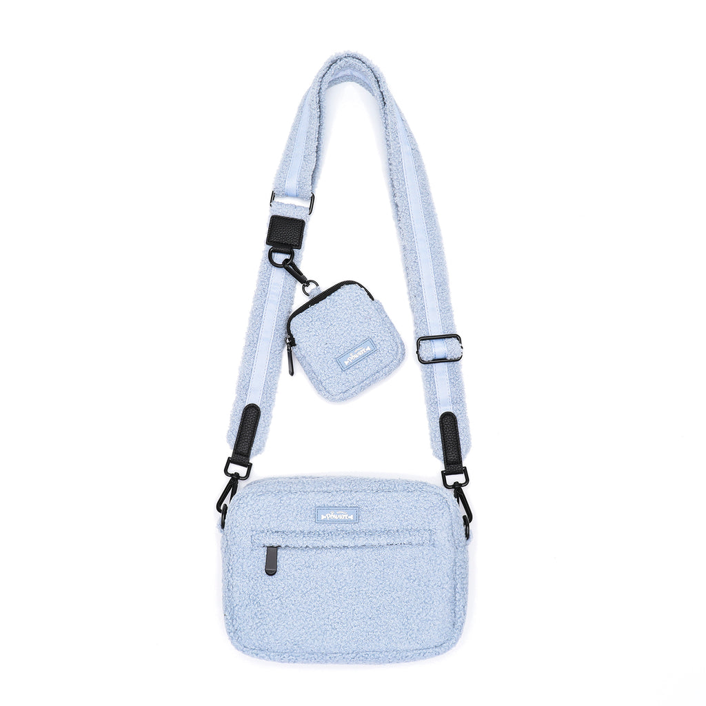 Bubblegum Blue Teddy Dog Walking Bag inc Treat Pouch & Teddy Strap