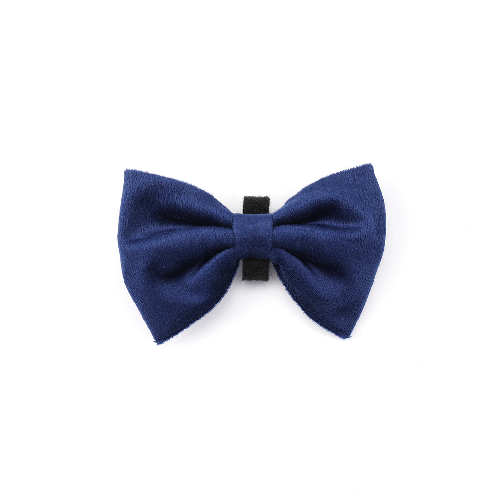 Navy Velvet Bow Tie
