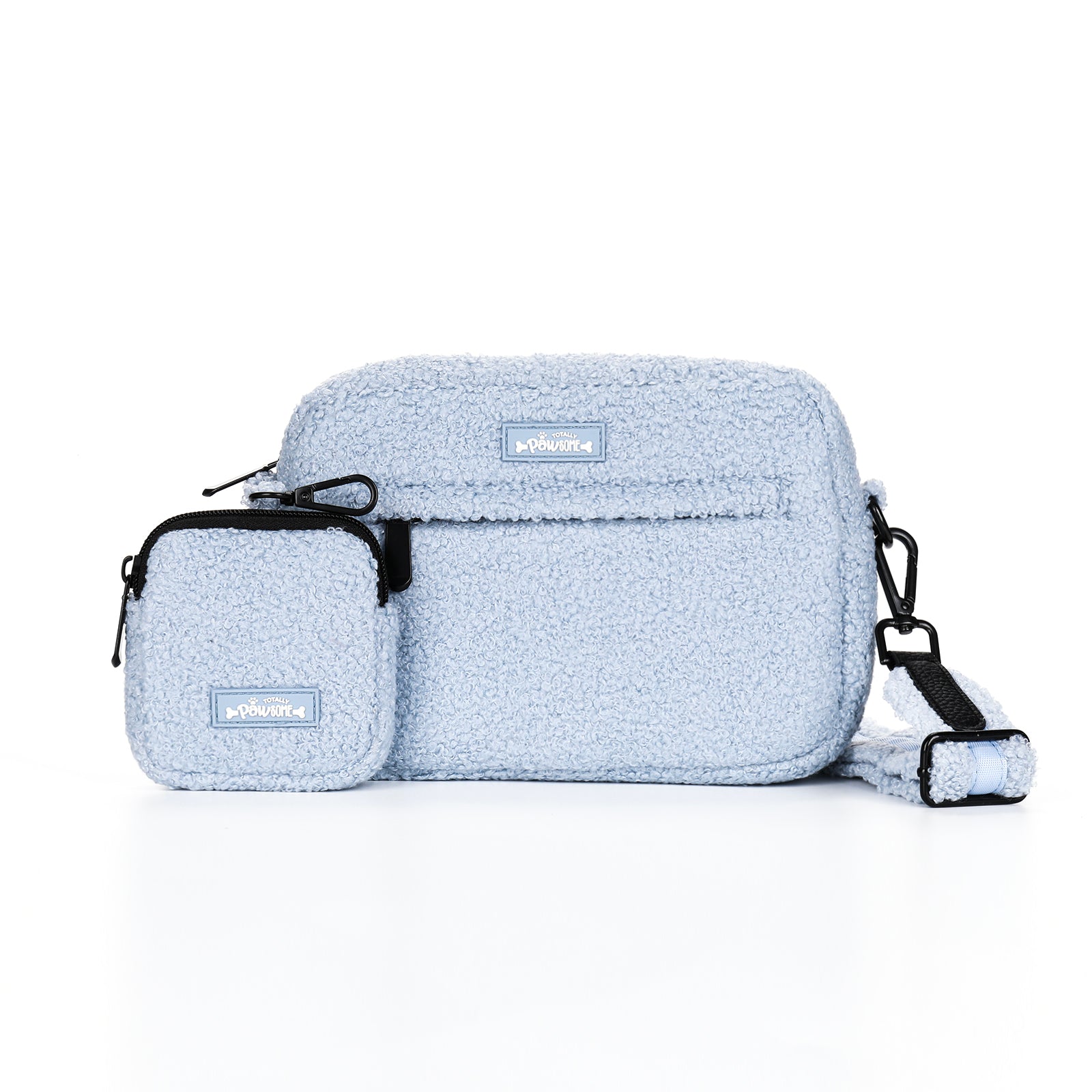 Bubblegum Blue Teddy Dog Walking Bag inc Treat Pouch & Teddy Strap