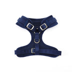 Navy Velvet - 4 Piece Bundle - Dog Harness, Collar, Lead & Poop Bag Holder