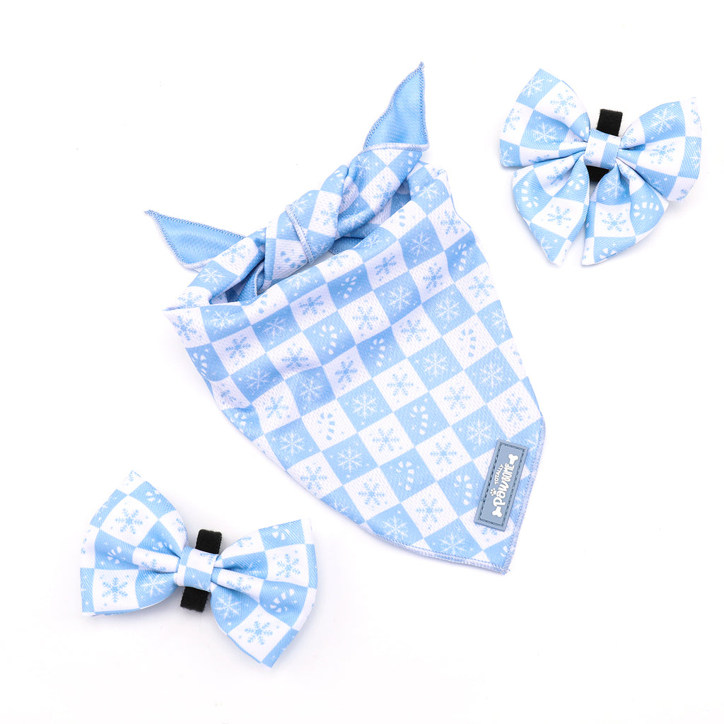Snowflake Snuggles Christmas Bandana