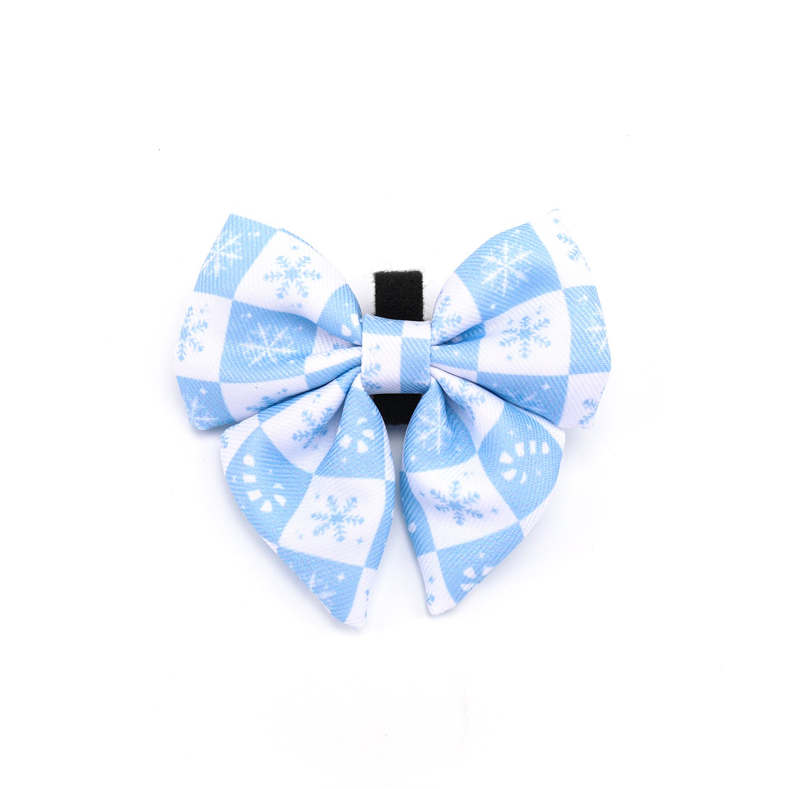 Blue Snowflake Christmas Sailor Bow Tie