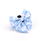 Blue Snowflake Christmas Sailor Bow Tie