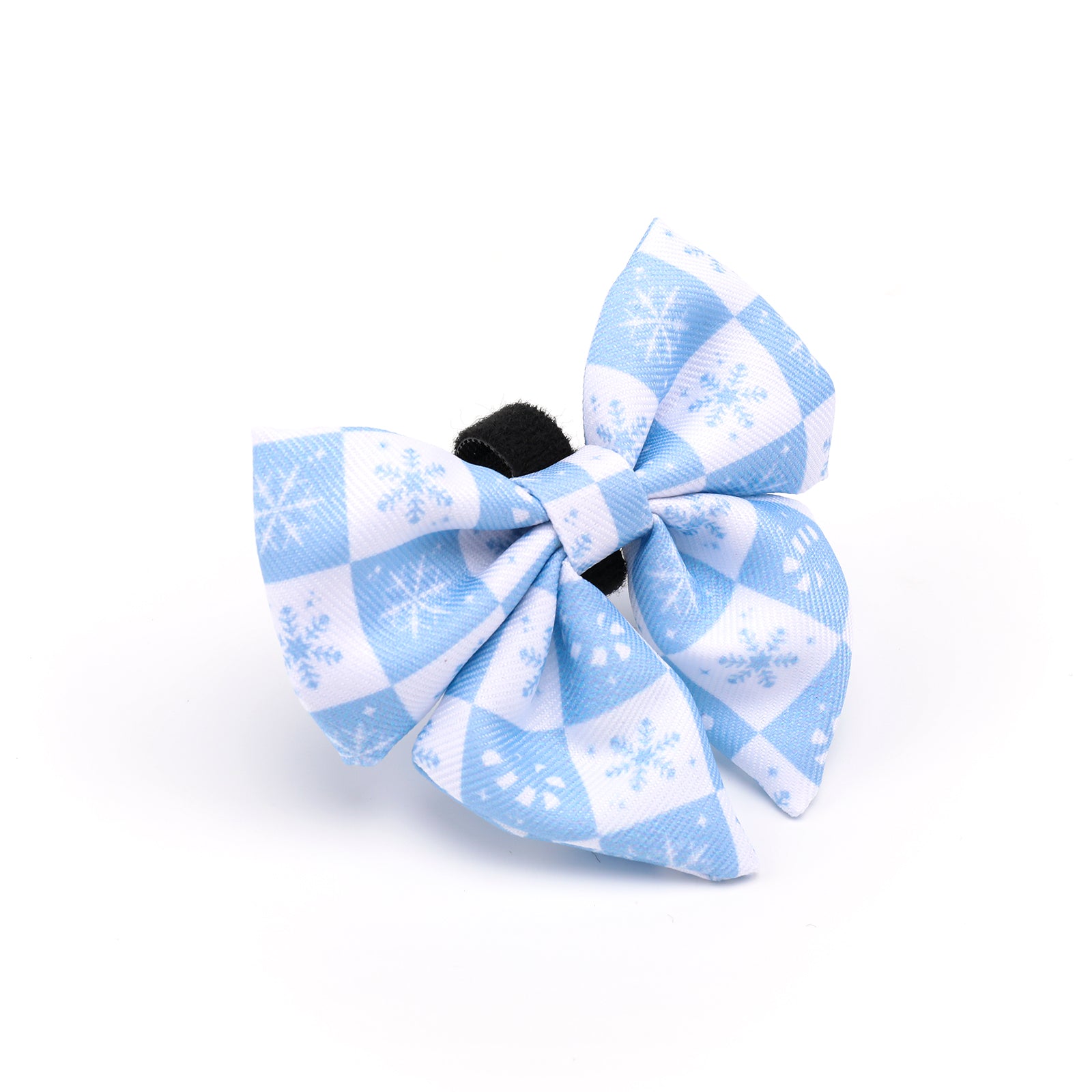 Blue Snowflake Christmas Sailor Bow Tie