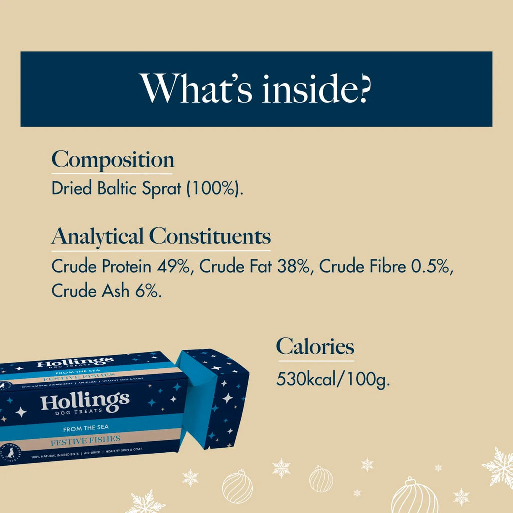 Hollings Festive Sprats Crackers for Dogs