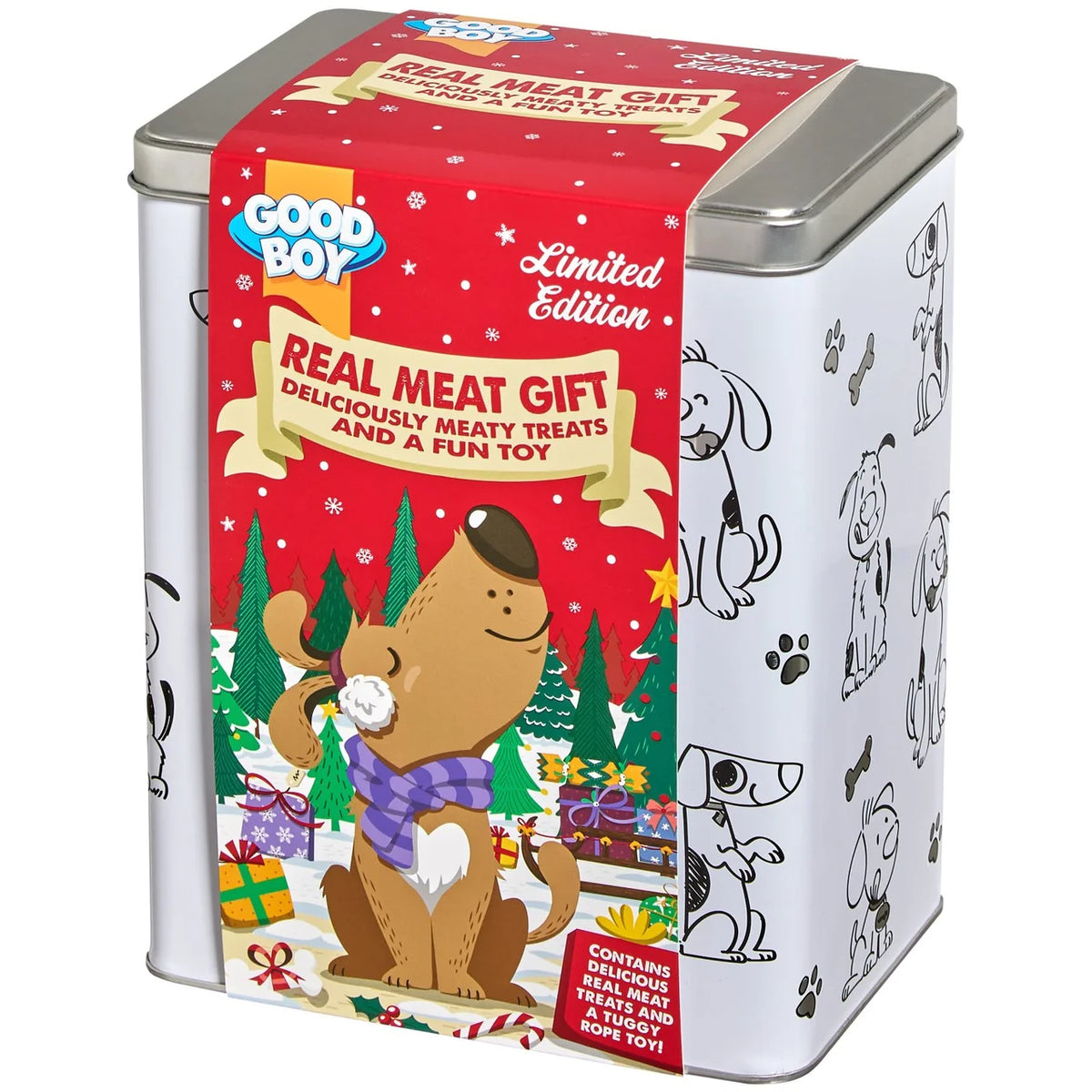 GoodBoy Christmas Meaty Gift Tin - for Dogs & Puppies