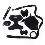 Black Magic Teddy - TP Adventures - 4 piece Bundle - Dog Harness, Collar, Lead & Poop Bag Holder