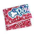 Red - Totally Pawsome Fleece Blanket