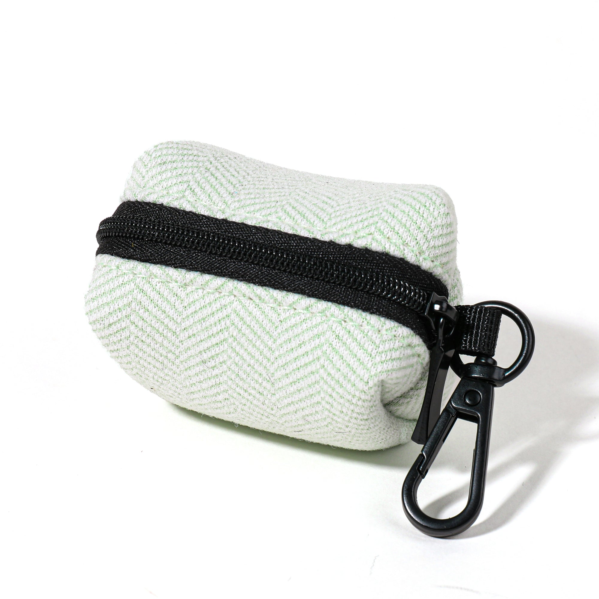 Green Tweed Poop Bag Holder
