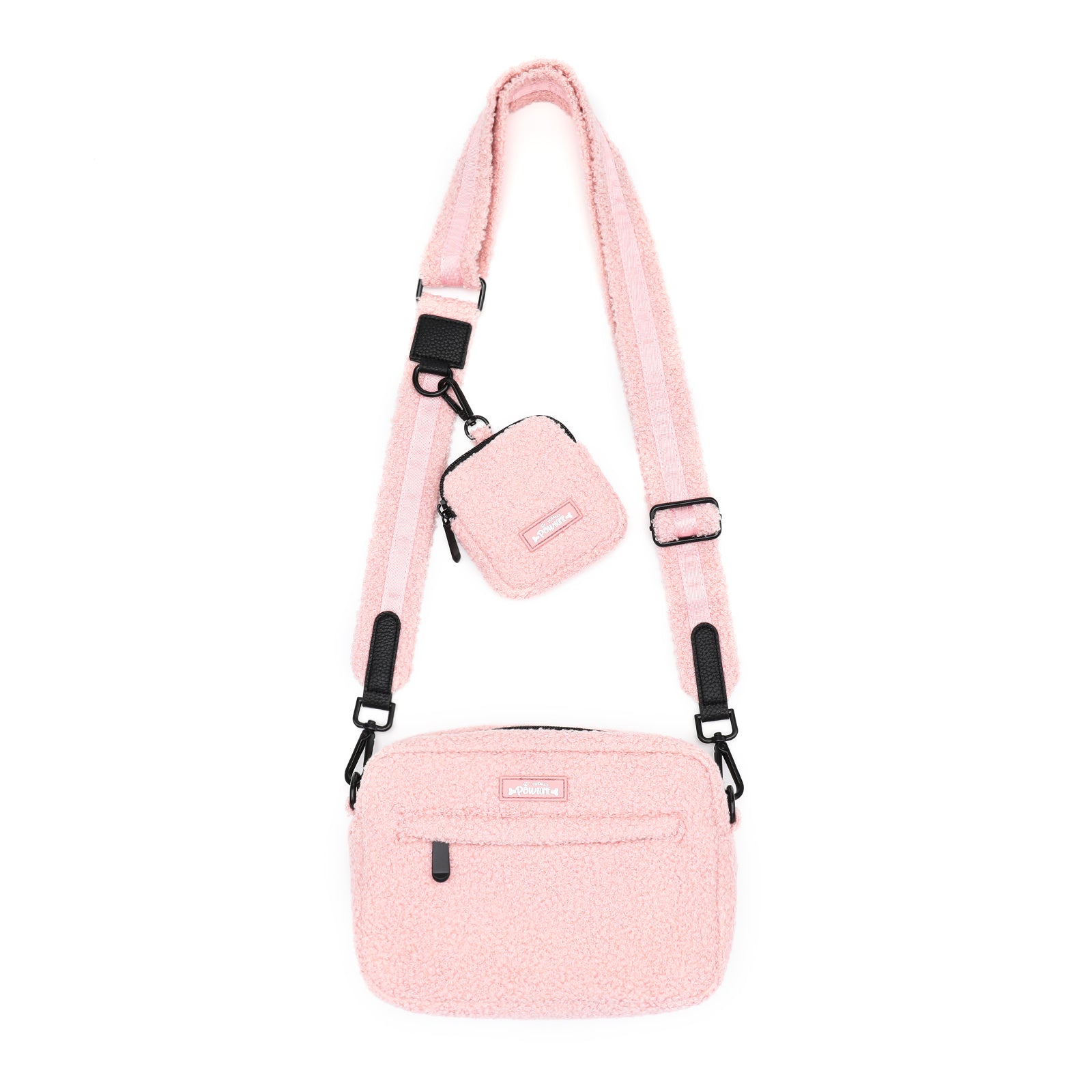 Marshmallow Pink Teddy Dog Walking Bag inc Treat Pouch & Teddy Strap