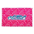 Hot Pink Paws - Totally Pawsome Fleece Blanket