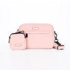 Marshmallow Pink Teddy Dog Walking Bag inc Treat Pouch & Teddy Strap