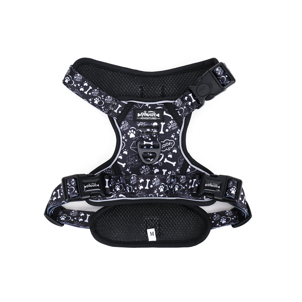 Midnight Paws - TP Adventures - 4 piece Bundle - Dog Harness, Collar, Lead & Poop Bag Holder