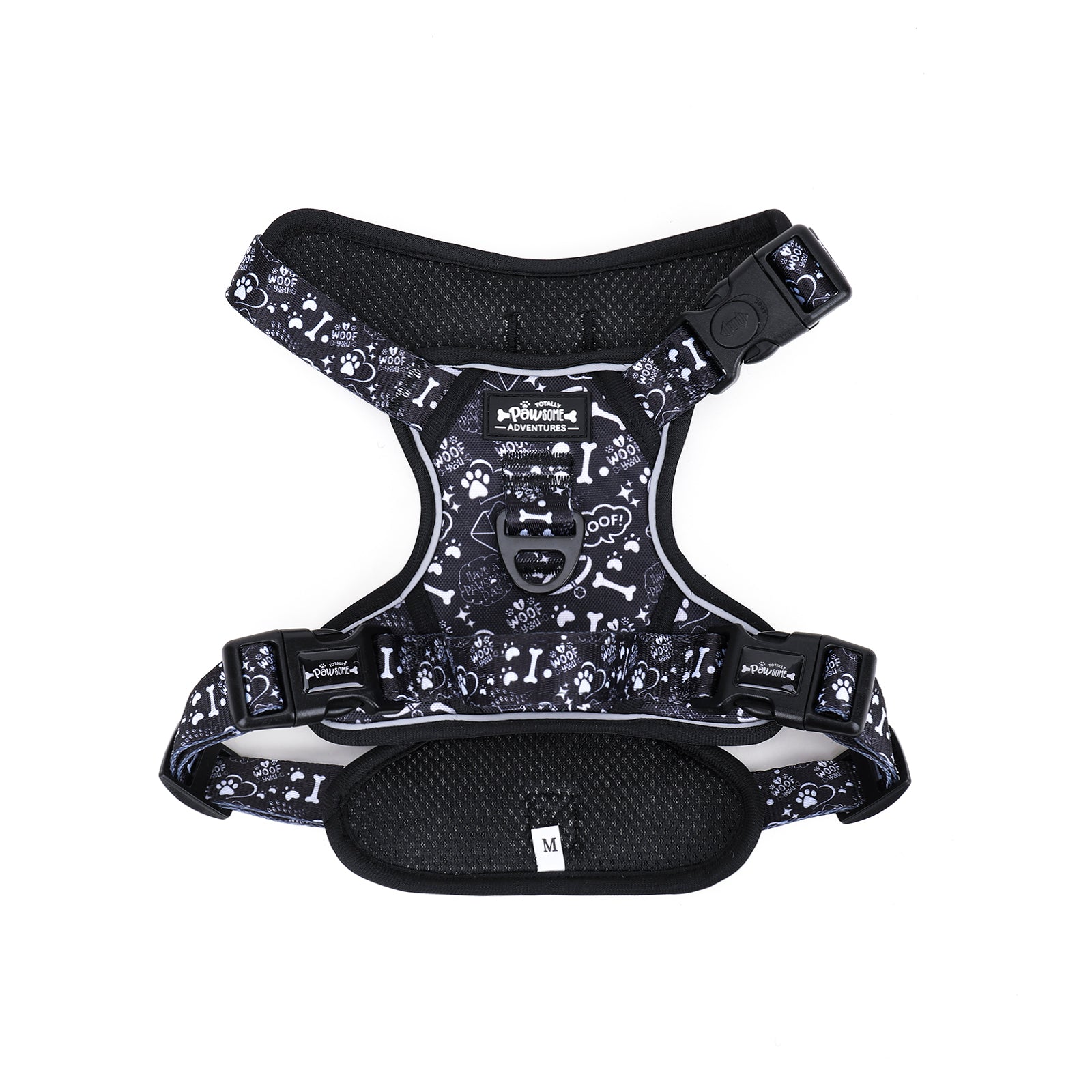 Midnight Paws - TP Adventures - 4 piece Bundle - Dog Harness, Collar, Lead & Poop Bag Holder