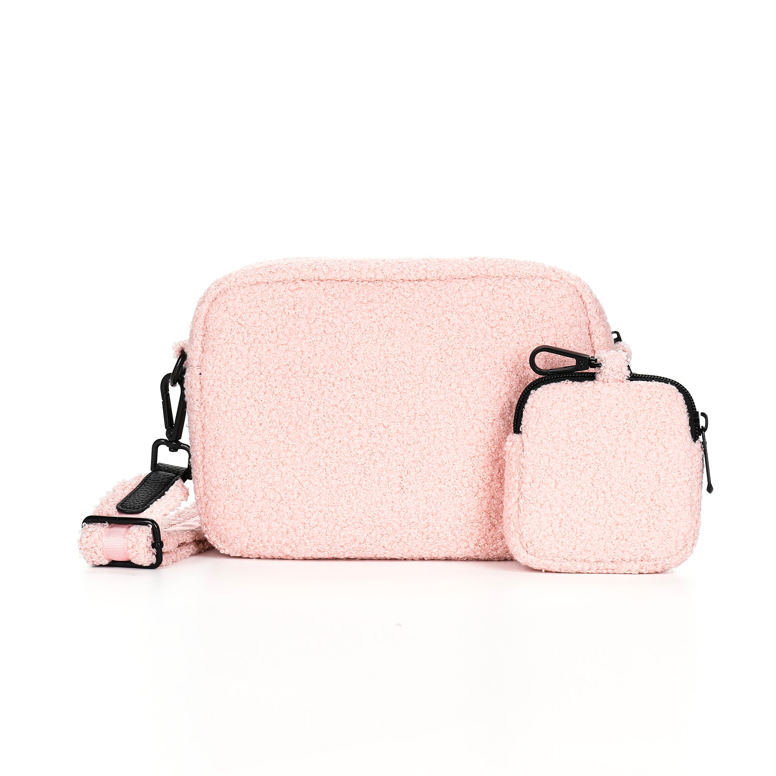 Marshmallow Pink Teddy Dog Walking Bag inc Treat Pouch & Teddy Strap
