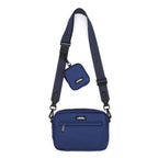 Navy Dog Walking Bag with Treat Pouch & Navy Strap