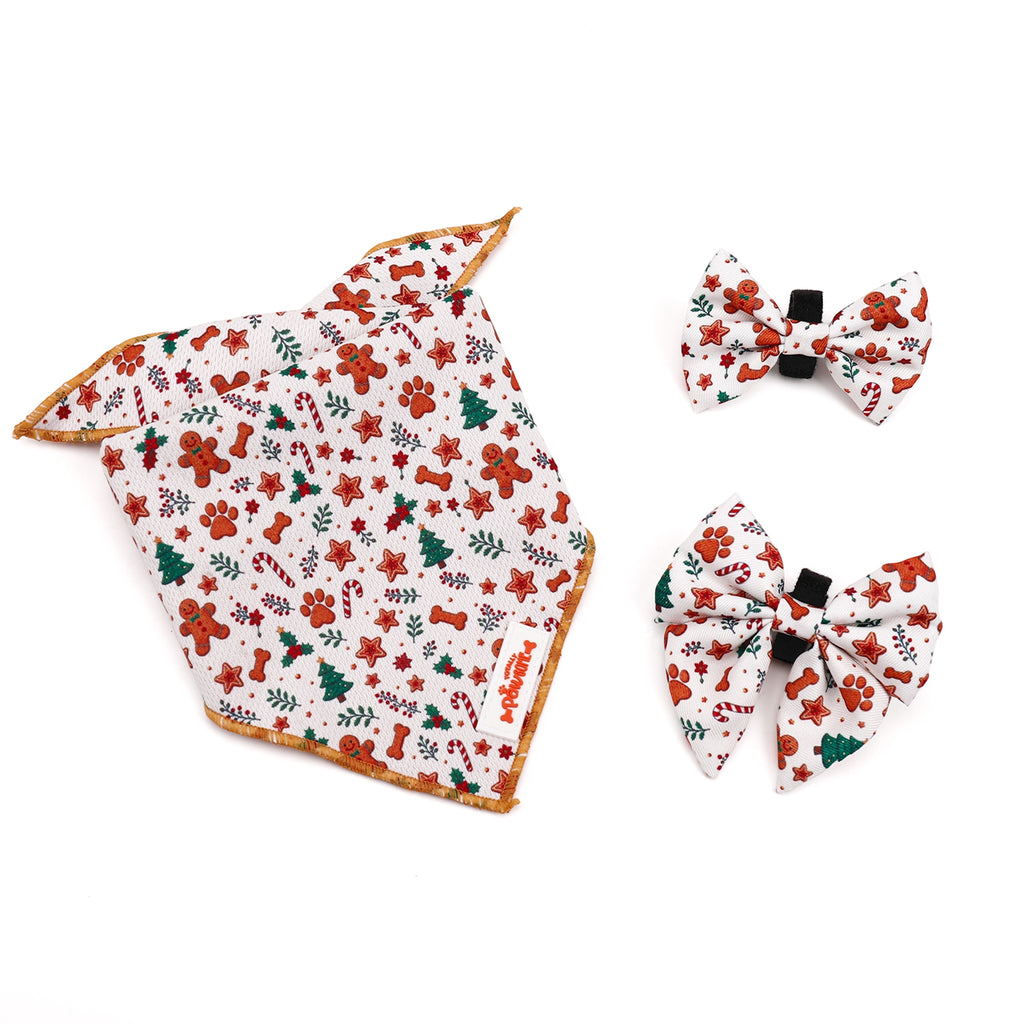 Gingerpaws Christmas Sailor Bow Tie