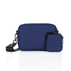 Navy Dog Walking Bag with Treat Pouch & Navy Strap
