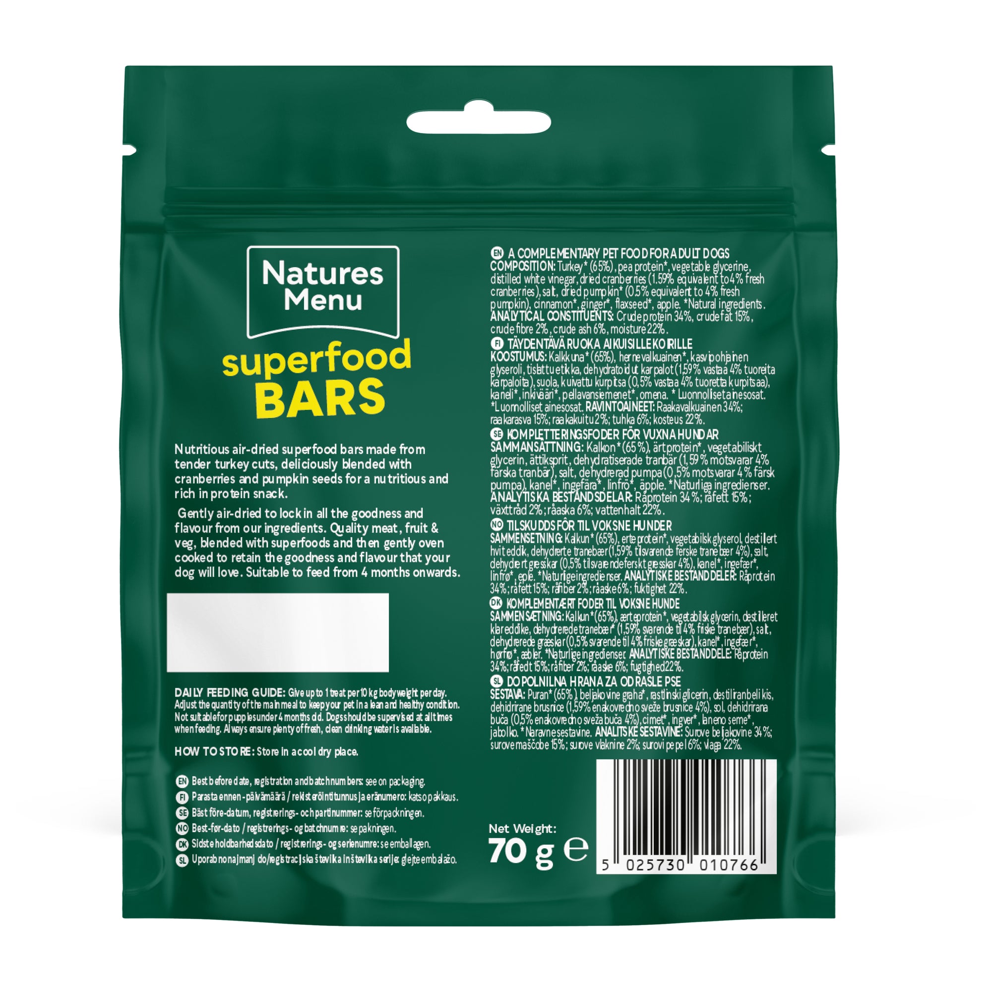 Natures Menu Freeze Dried Superfood Bars