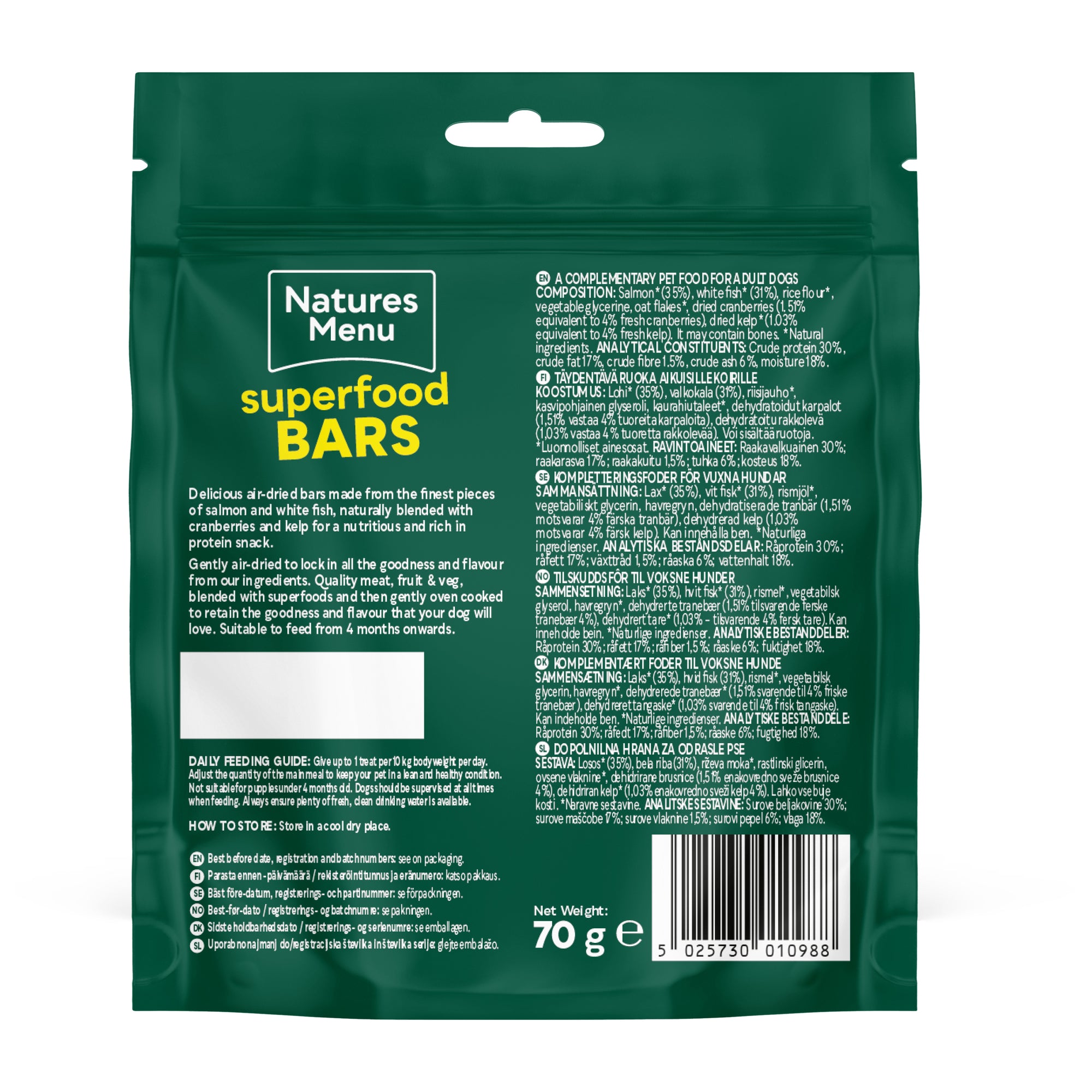 Natures Menu Freeze Dried Superfood Bars