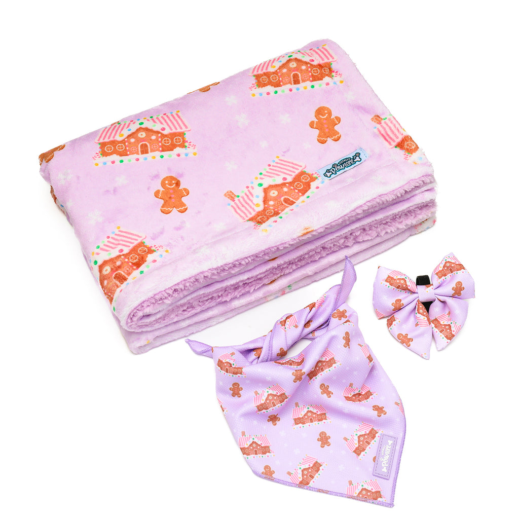 Christmas Gingerbread Fleece Blanket