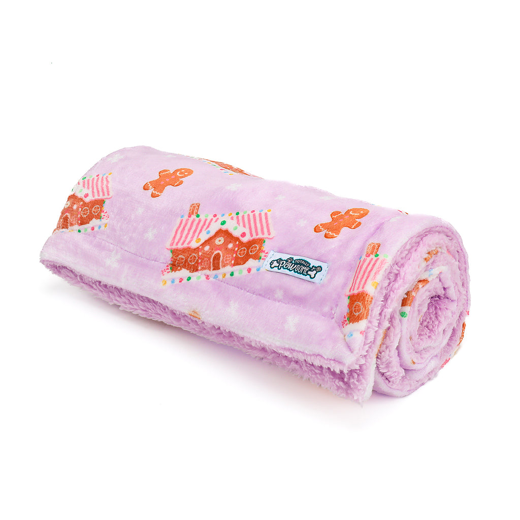 Christmas Gingerbread Fleece Blanket