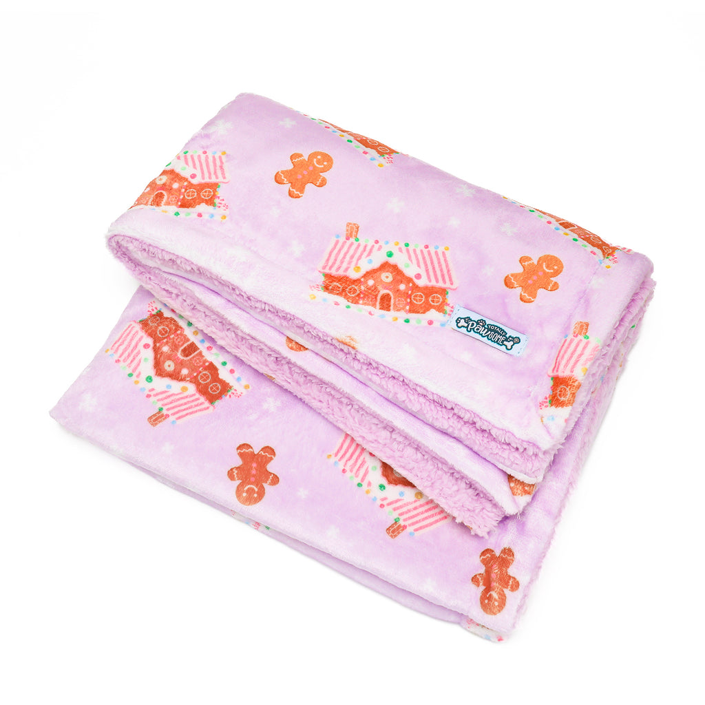 Christmas Gingerbread Fleece Blanket