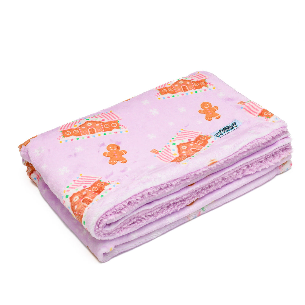 Christmas Gingerbread Fleece Blanket