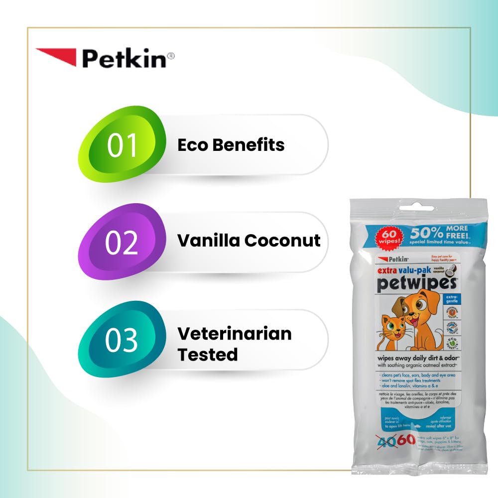 Petkin Valu-pak Wipes