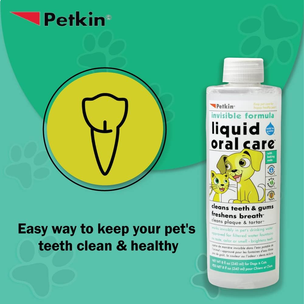 Petkin Liquid Oral Care 8oz - For Dogs & Cats