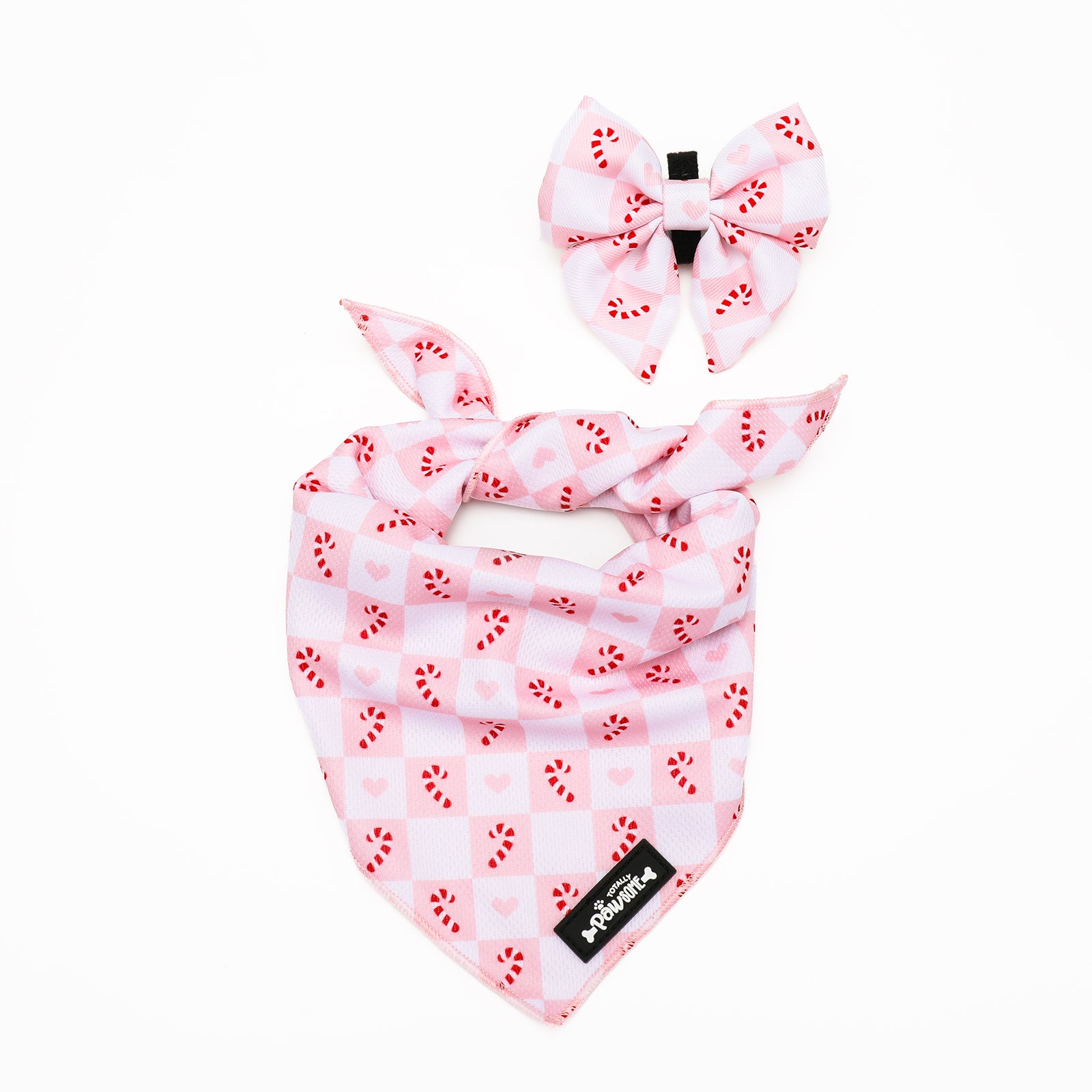 Candy Cane Cuddles Christmas Bandana