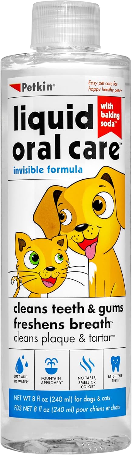 Petkin Liquid Oral Care 8oz - For Dogs & Cats