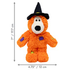 KONG Halloween Wild Knots Witch Bear Orange Medium