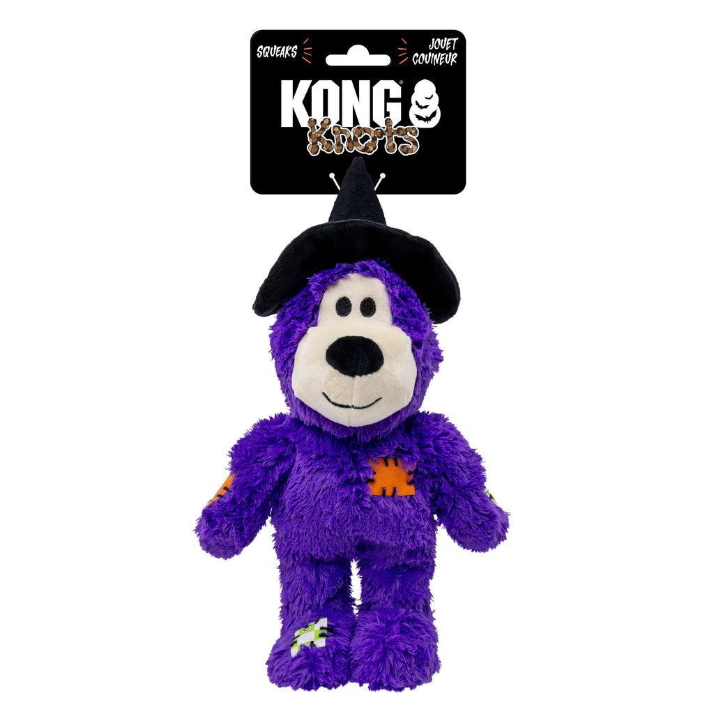 KONG Halloween Wild Knots Witch Bear Purple Large
