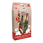 Rosewood Christmas Rawhide Free Gift Box Dog Treats