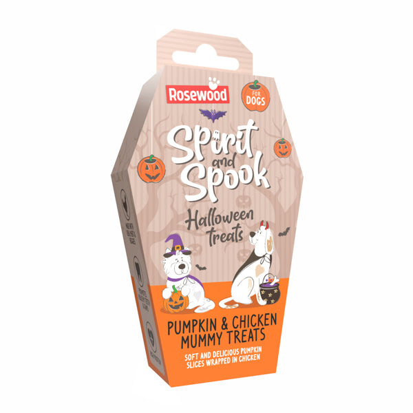 Halloween Rosewood Chicken & Pumpkin Mummy Dog Treats