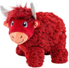 KONG Highland Cow Toughz Durable Soft Chew Toy for Aggressive Chewers, Safe and Interactive for Dogs