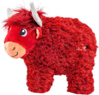 KONG Highland Cow Toughz Durable Soft Chew Toy for Aggressive Chewers, Safe and Interactive for Dogs