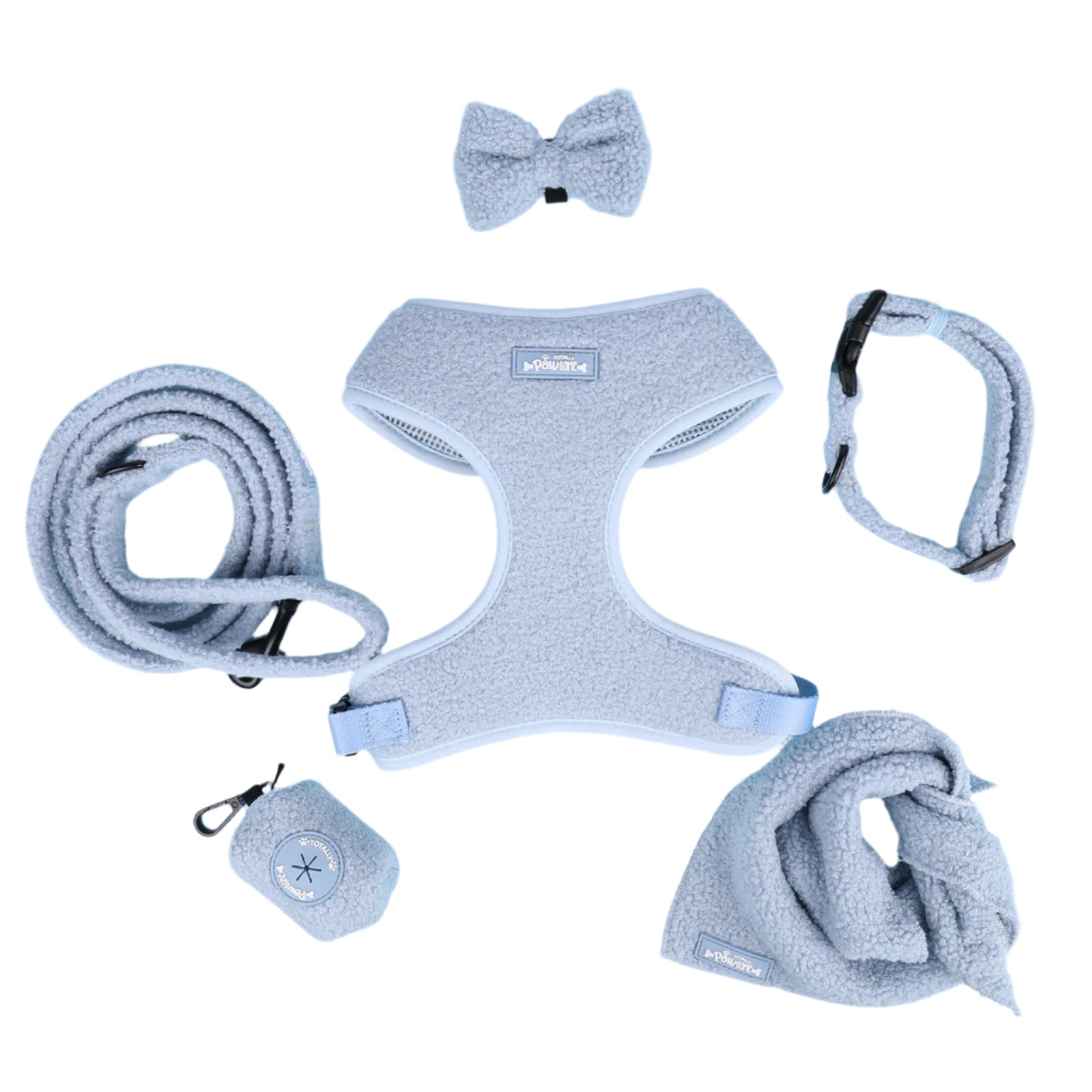 Bubblegum Blue Teddy Harness Bundle - Totally Pawsome