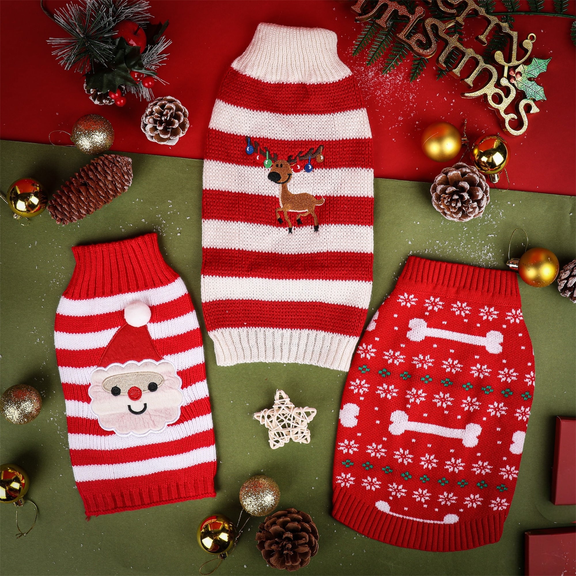 Christmas Rudolph Knitted Jumper - Totally Pawsome