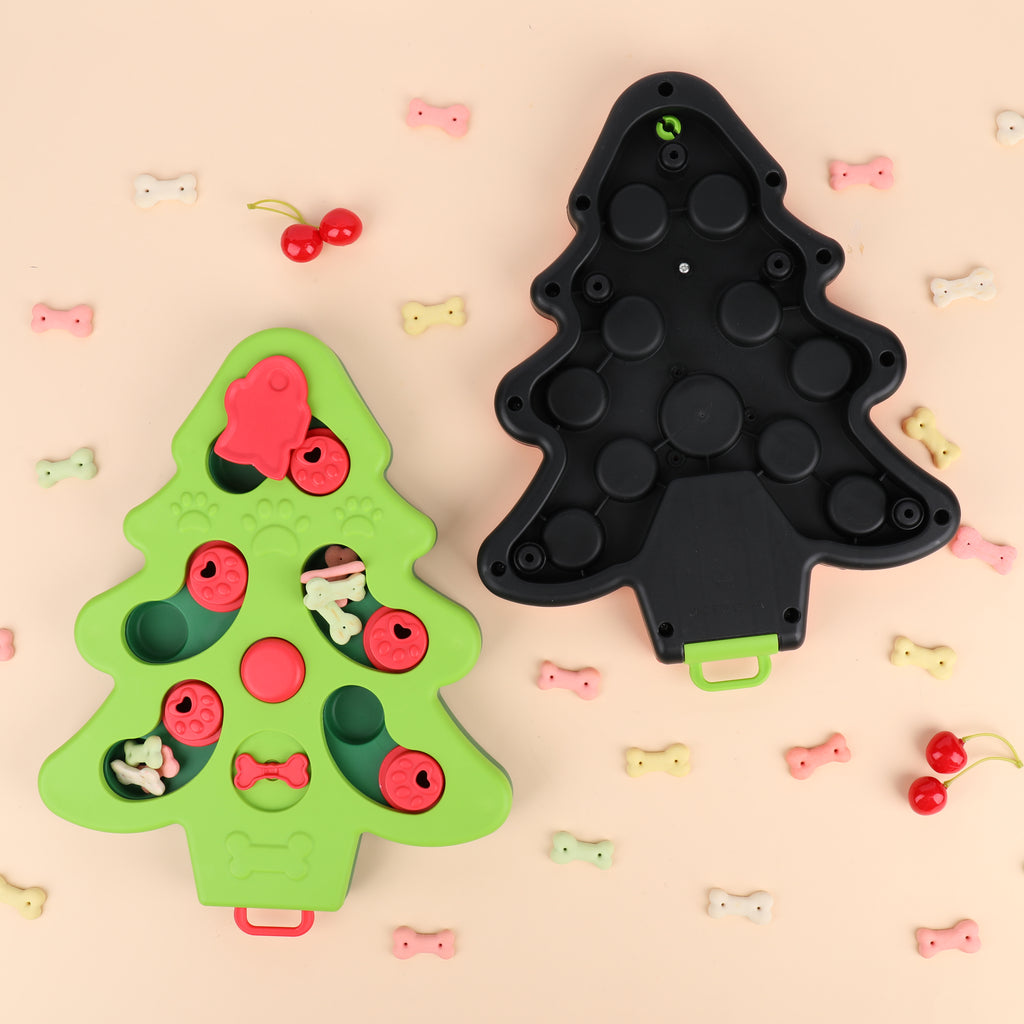 Christmas Tree Green Treat Puzzle - Totally Pawsome