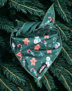 Christmas Gingerbread & Snowman Bowtie & Bandana Set - Totally Pawsome