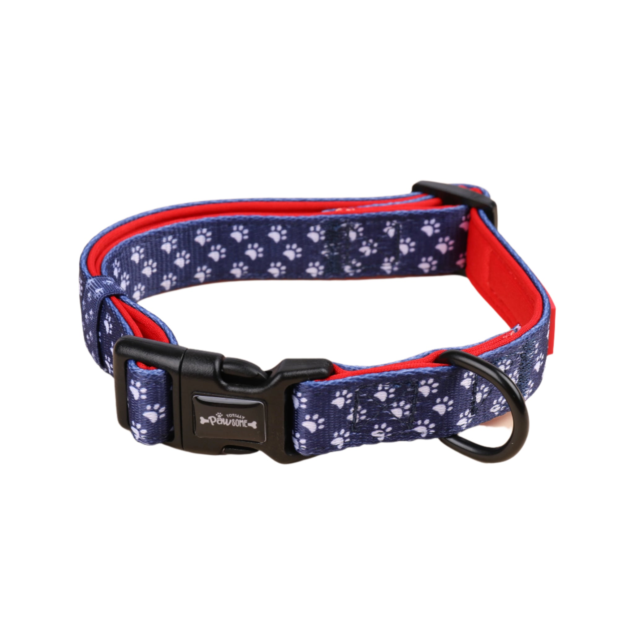 Classy Navy Paws Collar
