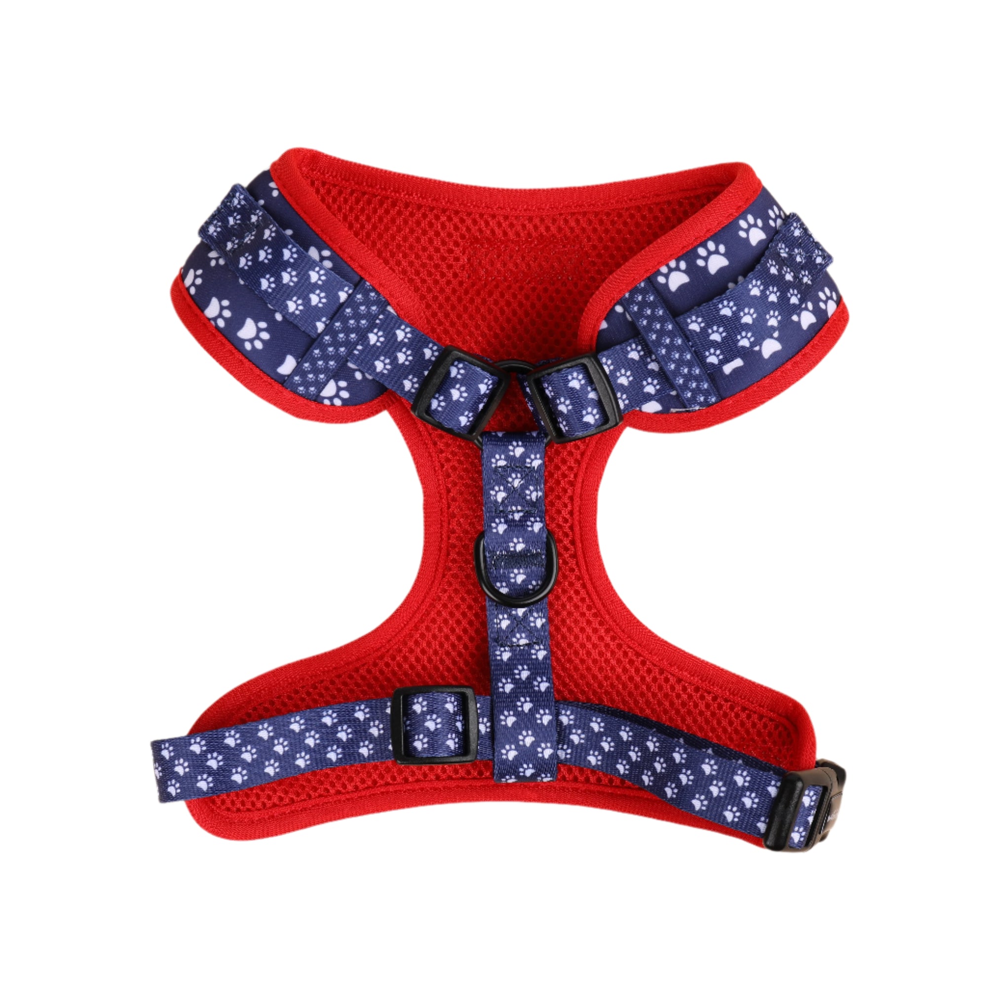 Classy Navy Paws adjustable neck dog Harness Back