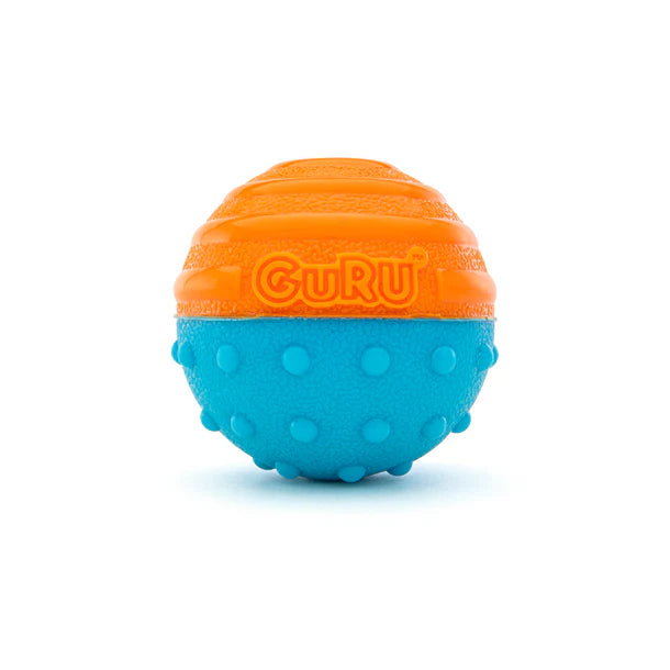 Guru Crunch & Squeak Ball Dog Toy for Dogs & Puppies