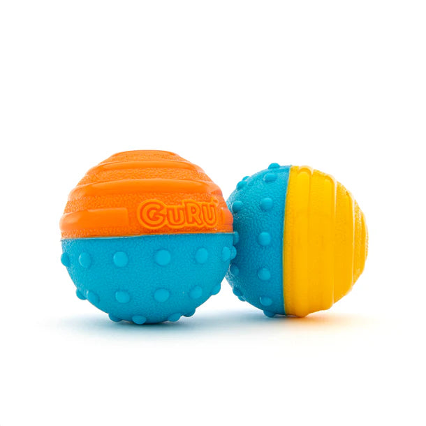 Guru Crunch & Squeak Ball Dog Toy for Dogs & Puppies
