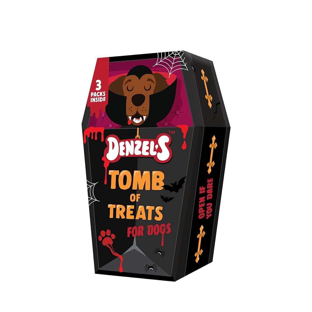 Denzel's Halloween Tomb Treat Box for Dogs
