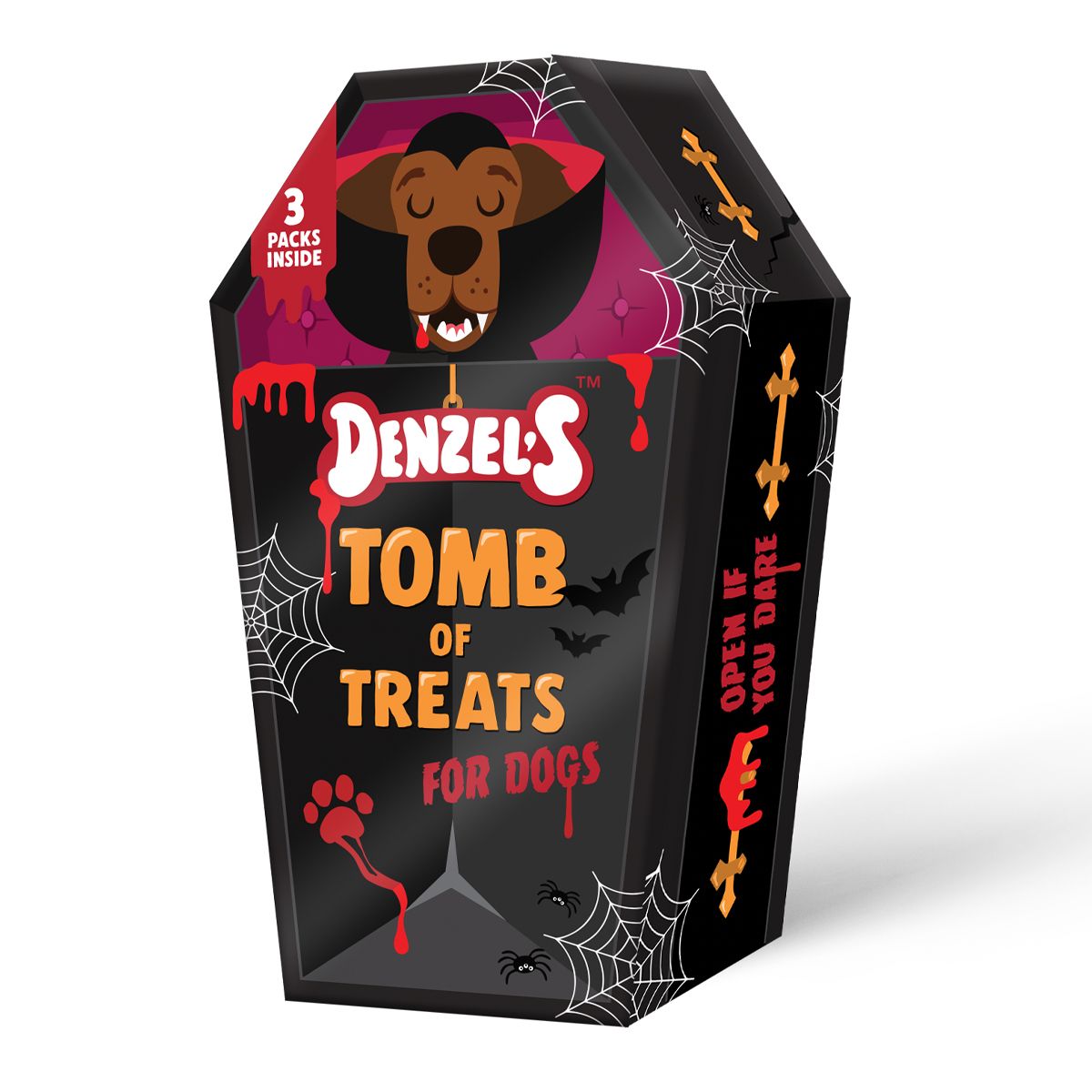 Denzel's Halloween Tomb Treat Box for Dogs