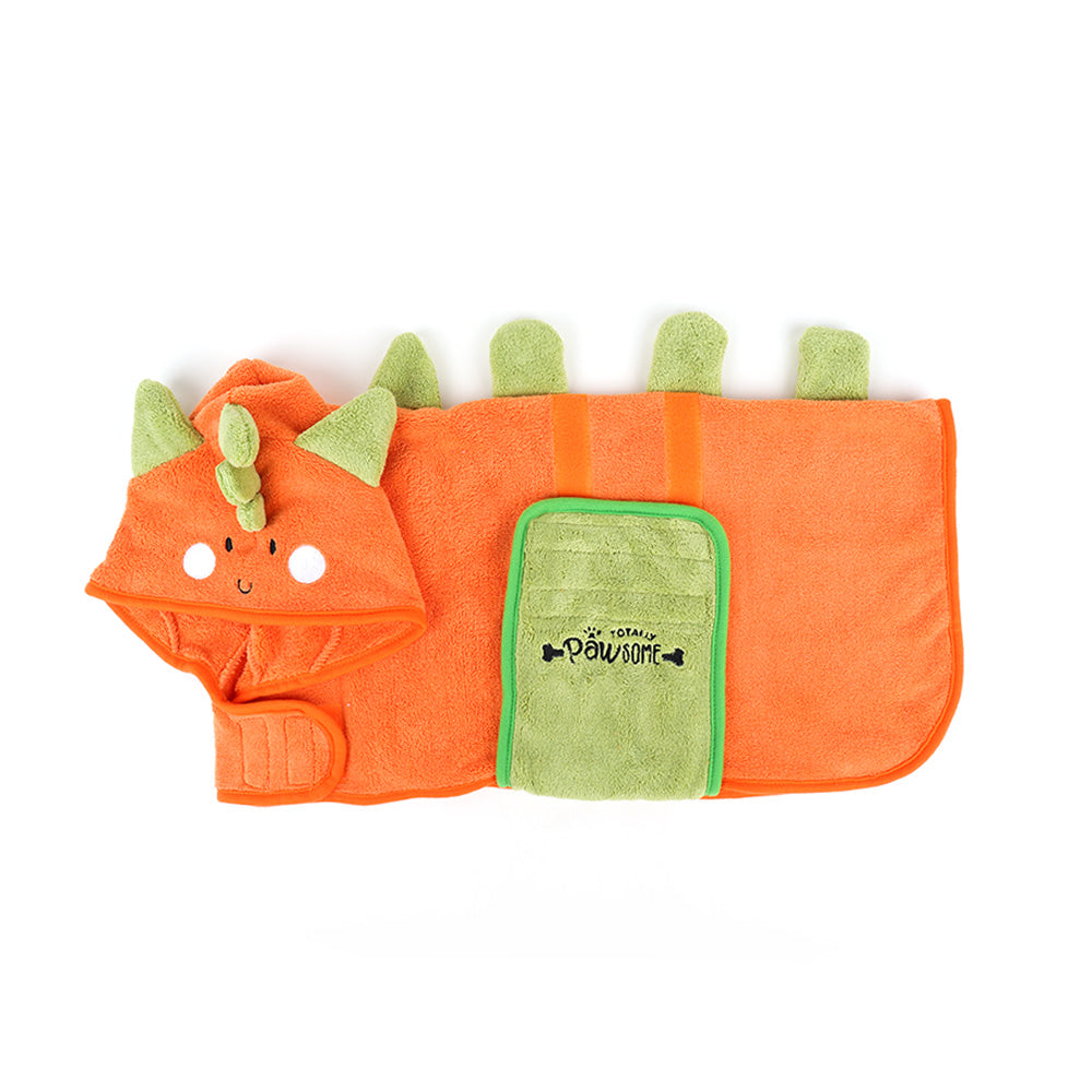 Dinosaur Paws Dog Drying Robe for Dogs & Puppies