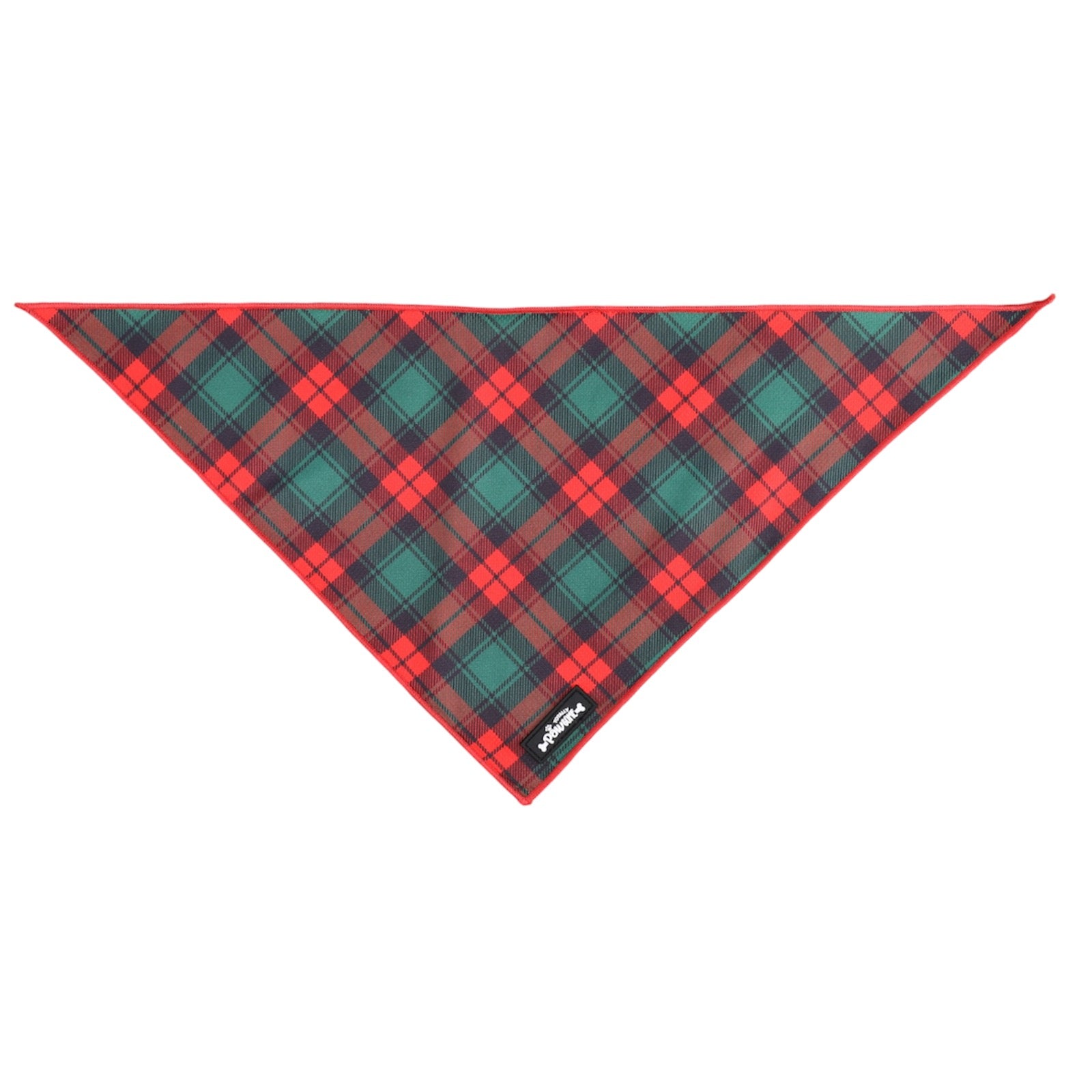 Christmas Red Green Tartan Bandana - Totally Pawsome